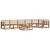 Outdoor Sofa Set 7 pcs Natural Solid Acacia Wood 3367692
