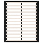 ZNTS Bed Frame without Mattress Black 120x200 cm Solid Wood 820685