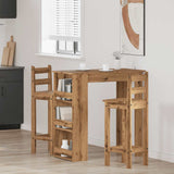 ZNTS Bar Table with Storage Rack Artisan Oak 102x50x103.5 cm 856763