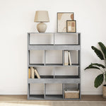 Bookcase Concrete Grey 100x33x125.5 cm Engineered Wood 3309360