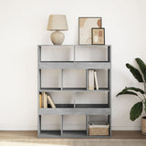 Bookcase Concrete Grey 100x33x125.5 cm Engineered Wood 3309360