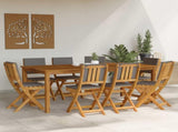 Garden Chair 8 pcs Dark Grey 38 x 46 x 85 cm Solid Acacia Wood 3416296