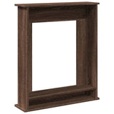 Fireplace Surround Brown Oak 75x20x87.5 cm Engineered Wood 854586