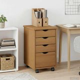 Rolling Cabinet MOSS Honey Brown 34 x 39 x 56 cm 42028340