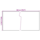 Balcony Screen Black 500x100 cm Poly Rattan 156303