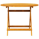 Garden Dining Set Folding 5 pcs Brown Solid Acacia Wood 3375701
