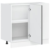 Kitchen Base Cabinet "Porto" Black Engineered Wood 854299