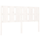 Bed Headboard White 155.5x4x100 cm Solid Wood Pine 817996
