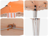 Pop-up Party Tent 288 x 288 x 245 cm Orange Oxford Fabric 42019756