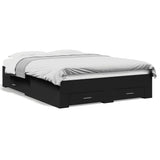 Bed Frame with Drawers without Mattress Black 120x200 cm 3280392