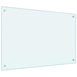 Kitchen Backsplash 2 pcs White 90 x 60 cm Tempered Glass 3415421