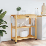 Kitchen Trolley MONZA 84x40x88.5 cm Solid Wood Pine 376103