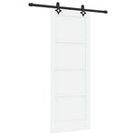 Sliding Door Set Manual White and black 78 x 202 cm 3333611