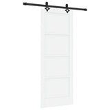 Sliding Door Set Manual White and black 78 x 202 cm 3333611