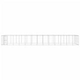 Outdoor Dog Kennel Galvanised Steel 53.24 m 3082322