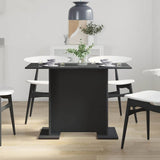 Dining Table Black 110 x 60 x 75 cm Engineered Wood 863161