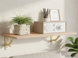 Wall Shelf Brackets 12 pcs Antique White 21.5 x 21.5 x 3.5 cm 42038858