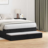 Bed Drawers Black Oak 120 x 36.5 x 16.5 cm Engineered Wood 866940
