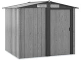 4.3 x 5ft Outdoor Garden Storage Shed - Grey Wood Effect T3398P377654