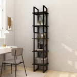 5-Tier Book Cabinet Brown 40x30x175 cm Pinewood 3081977