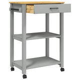 Kitchen Trolley MONZA 60x40x88.5 cm Solid Wood Pine 376095