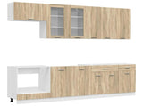 Kitchen Unit LYON 8 pcs Sonoma Oak Engineered Wood 3438205