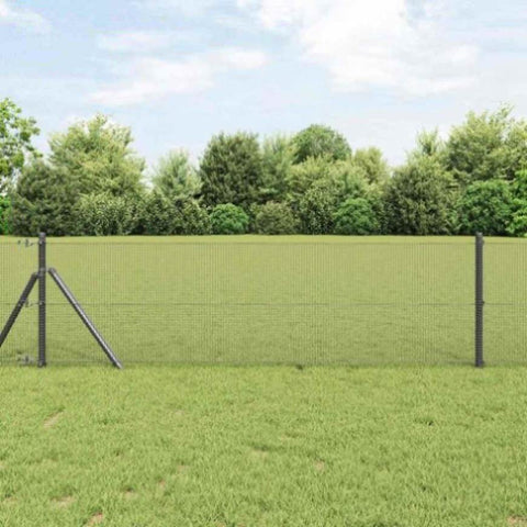 Welded Wire Fence Grey 0.6 x 100 m Steel 42005277