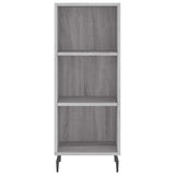 Highboard Grey Sonoma 34.5x34x180 cm Engineered Wood 3200343