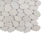 Pebble Tiles White 30 x 30 cm River Pebble 42033533