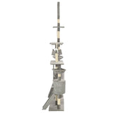 Cat Tree with Sisal Scratching Posts 230-250 cm Grey 170617