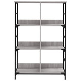 Bookshelf Grey Sonoma 78.5x33x117.5 cm Engineered Wood 835252