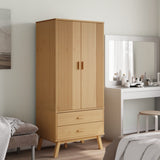 Wardrobe "OLDEN" Brown 76,5x53x172 cm Solid Wood Pine 358594