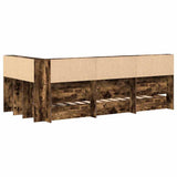 Bookcase Bed Smoked oak 75 x 190 cm Engineered wood 3335757