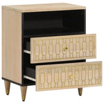 ZNTS Bedside Cabinet 50x33x60 cm Solid Wood Mango 358258