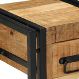 End Table Brown and Black 30 x 30 x 40 cm Solid Mango Wood 4016715