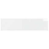 Wall-Mounted Headboard HAARLEM High Gloss White Engineered Wood 896929