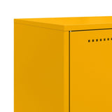 Highboard Mustard Yellow 68.5x38.5x107 cm Steel 846509