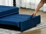 Convertible Chair Bed with Padding Seat, 4-in-1 Multi-Functional Sleeper Sofa Bed, Recliner with T3398P377935