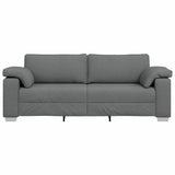 Sofa Dark Grey 219 x 77 x 82 cm Fabric 4105238