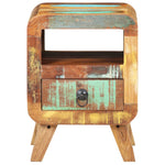 ZNTS Bedside Cabinet 30x30x41 cm Solid Reclaimed Wood 321615