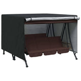 Outdoor Swing Cover Black 250 x 250 x 160 cm 420D Oxford Fbric 4105925