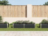 Raised Bed Anthracite Galvanised Steel 160x40x45 cm 45731