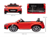 Kids Licensed Audi TT Ride-On Car 12V Battery w/ Remote Suspension Headlights and MP3 Player 3km/h T3398P348162