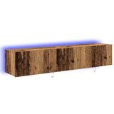 TV Wall Cabinet 2 pcs Old Wood 80 x 35 x 31 cm Engineered Wood 863105