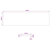 Window Sills 2 pcs Varnished 70 x 20 x 2 cm Solid Beech Wood 42048215