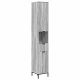 Bathroom Cabinet with Drawer Grey Sonoma 31.5 x 33 x 190 cm 883410