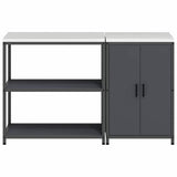 Kitchen Storage Set HATTEM 2 pcs Anthracite Cold-rolled Steel 3392661