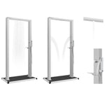 ZNTS Outdoor Shower with Tray WPC Stainless Steel 3051294