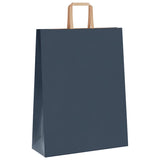 Paper Bags 250 pcs with Handles Blue 32x12x42 cm 4101928