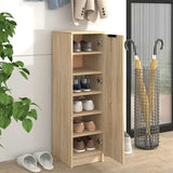 Shoe Cabinet Sonoma Oak 30x35x100 cm Engineered Wood 811433
